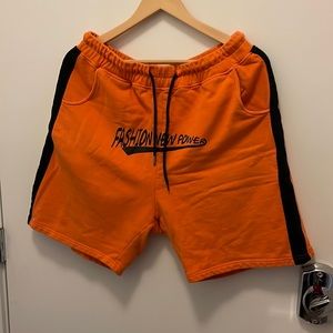 orange shorts
